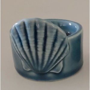 *3/$20* STUDIO 33 COASTAL/NAUTICAL SEA SHELL TEA-LIGHT HOLDER. 5.5”H. BRAND NEW.